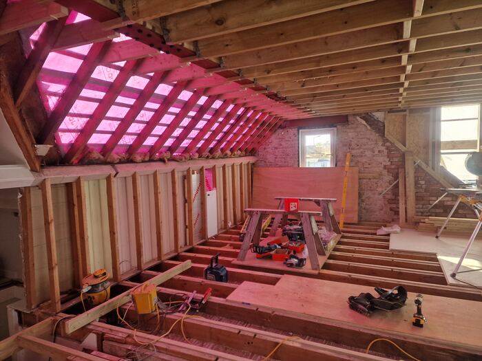 Exeter Road — Staircase framing