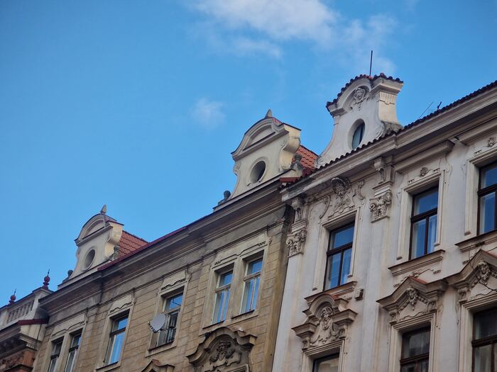 Prague — The building's period facade