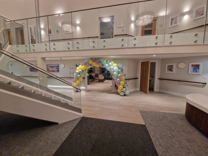 Walton Park — The finished atrium and staircase